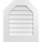 Ekena Millwork Octagonal Top Surface Mount PVC Gable Vent w/ 3-1/2"W x 1"P Standard Frame, 22"W x 26"H GVPOT22X2601SN - alternate 1